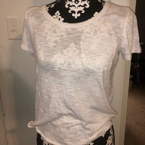 Basic White Tee with Pocket